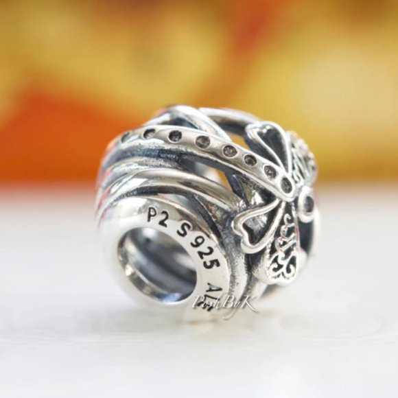 Pandora Openwork Dragonfly Charm 797025CZ - Picture 2 of 2